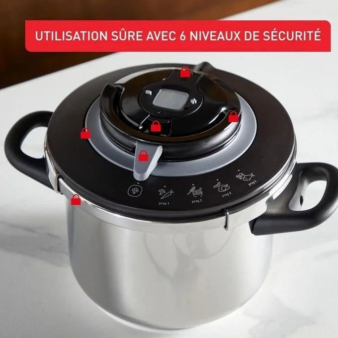 Cocotte minute clipso+ chef 6L 4programmes Seb