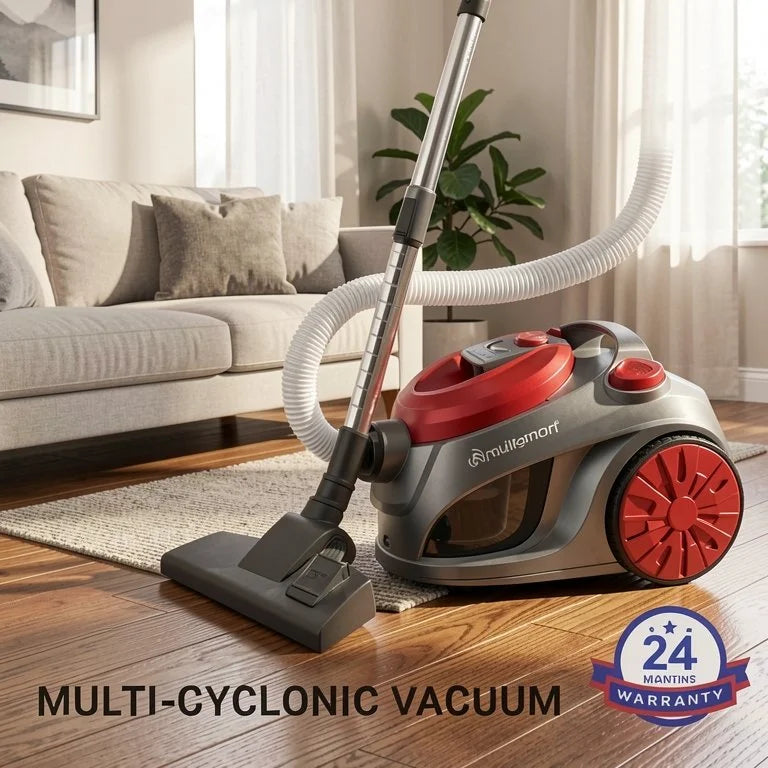 Aspirateur 2 en 1 Multismart Sans Sac Multi-Cyclonique 1600W Multismart MS-VC1024