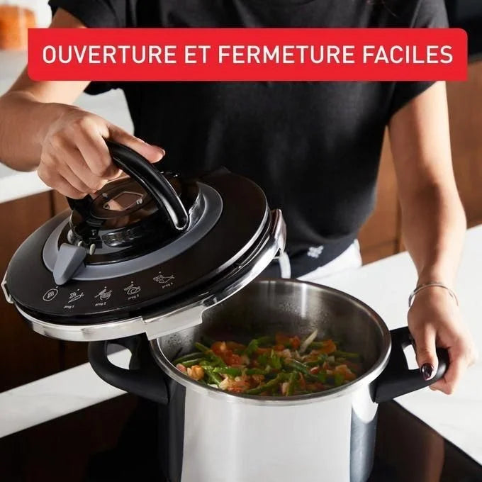 Cocotte clipso+ chef 10L 4Programmes Seb
