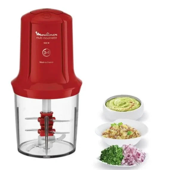 Hachoir Électrique 3En1 500mL 500W Multi Moulinette Moulinex AT714G32