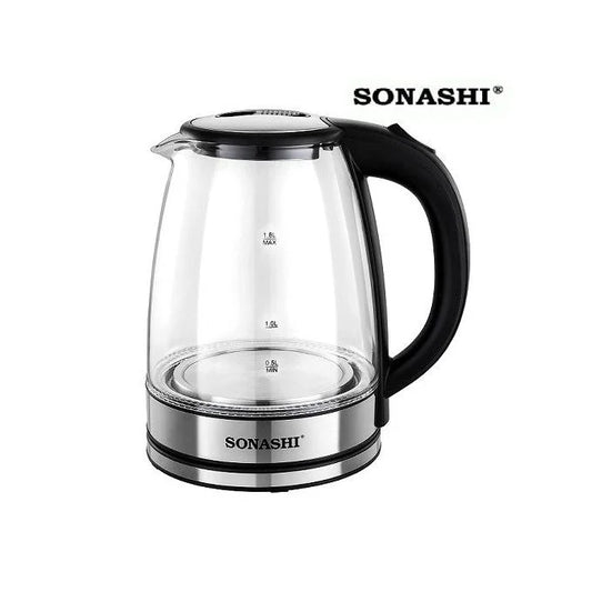 Bouilloire en verre LED 1.8L 1500W Sonashi SKT-1809