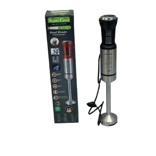 Bras Mixeur XL En inox 2000W 04 Lames SuperCrest SCT-7007